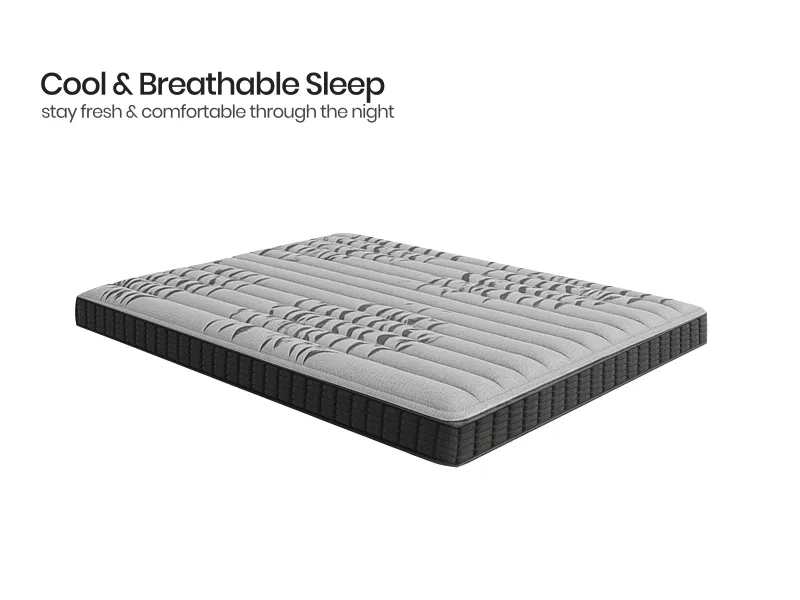 Rio Engineered Wood King Bed With Memory Foam King Bed Mattress (78 x 72 x 6 inches)